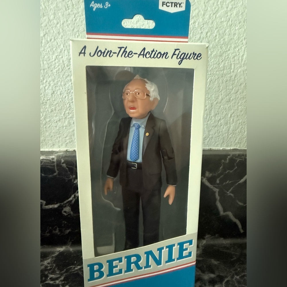Bernie Sanders Action Figure with Blue Tie